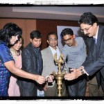 Lighting up of lamp at Indore confenrence